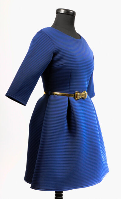 Синя дамска рокля 3
