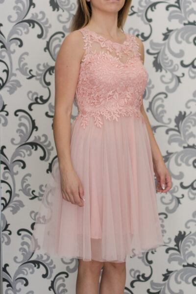Дамска розова рокля